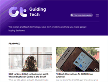 Tablet Screenshot of guidingtech.com